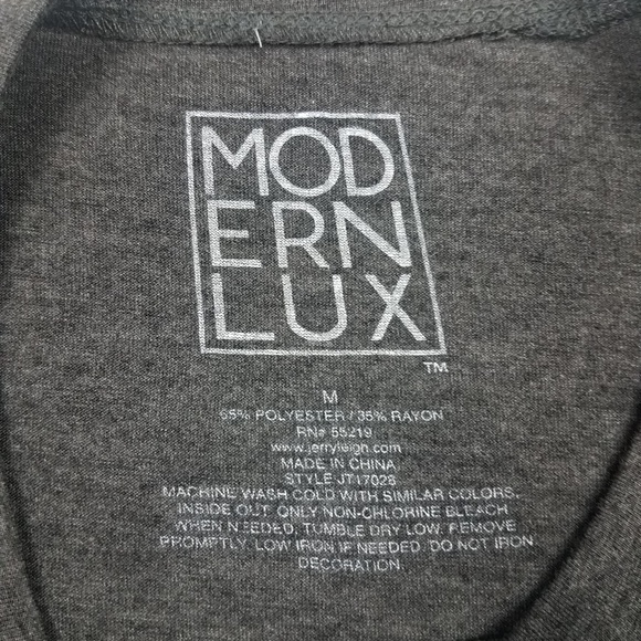 Modern Lux Graphic T-Shirt Gray Sz M - Picture 4 of 4